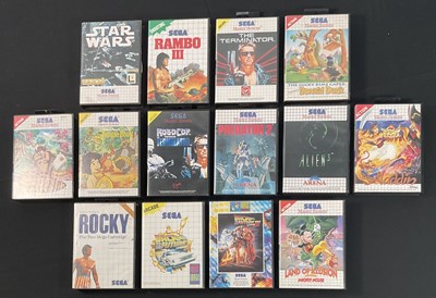 Lot 536 - SEGA MASTER SYSTEM - A group of movie related...