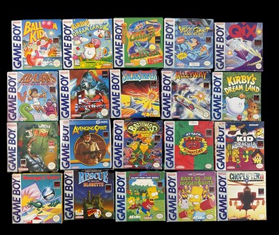 Lot 462 - NINTENDO GAME BOY - A group of 20 boxed...