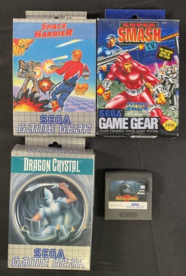 Lot 526 - SEGA GAME GEAR - A group of boxed fighting...