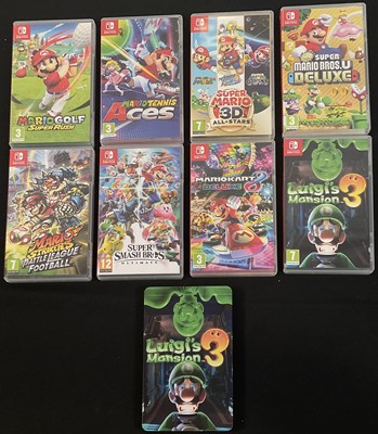 Lot 497 - NINTENDO SWITCH - A group of Super Mario video...