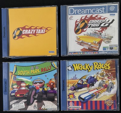 Lot 402 - DREAMCAST - A group of driving video games for...