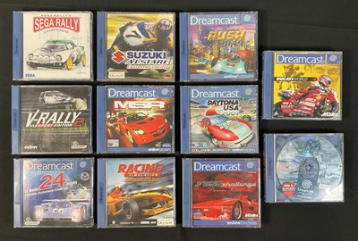 Lot 404 - DREAMCAST - A group of racing video games for...