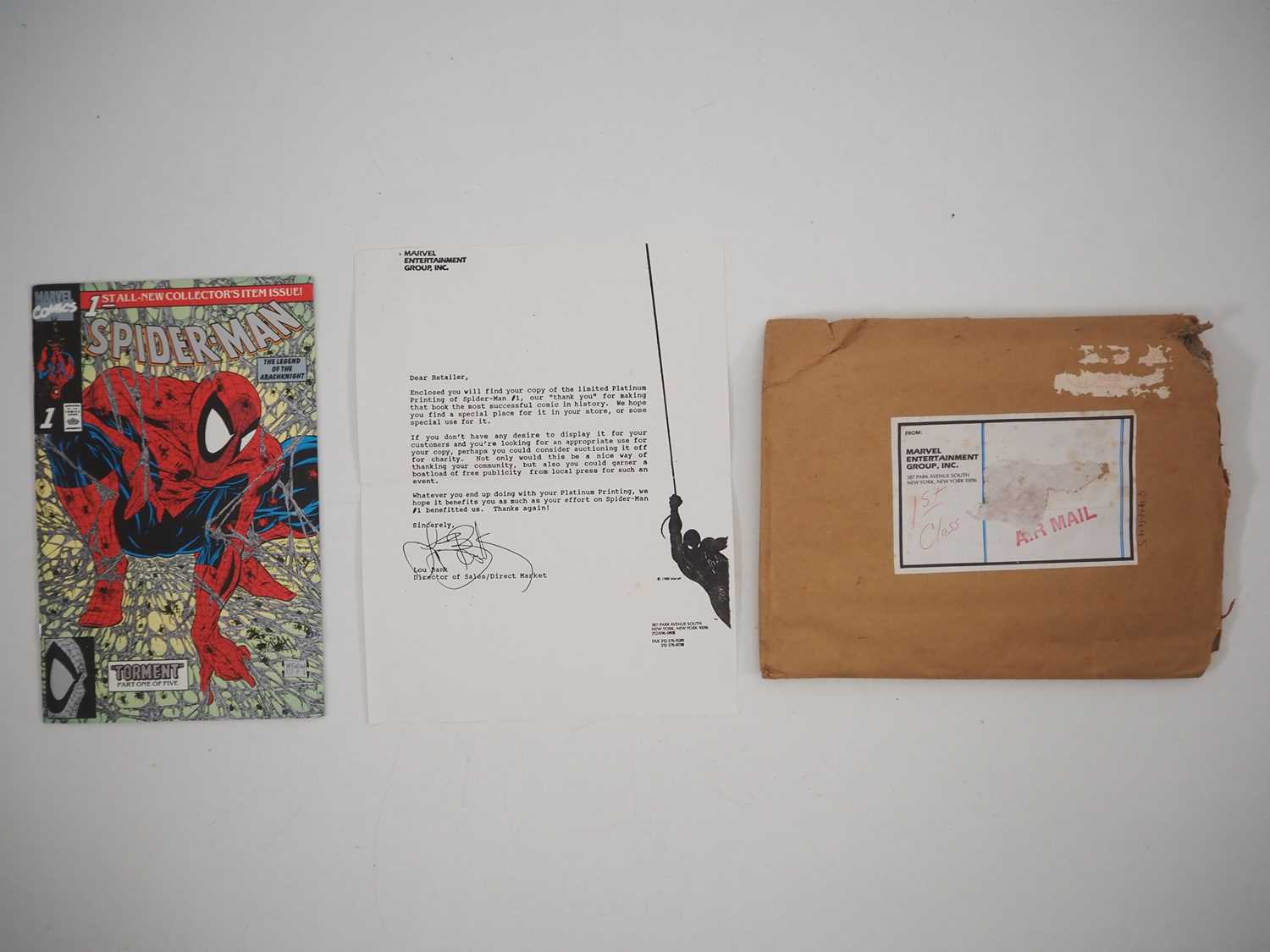 Lot 8 - SPIDER-MAN #1 PLATINUM EDITION (1990 - MARVEL)...