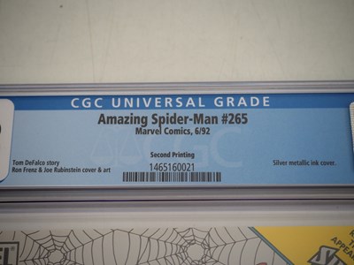 Lot 61 - AMAZING SPIDER-MAN #265 (Second Printing -...
