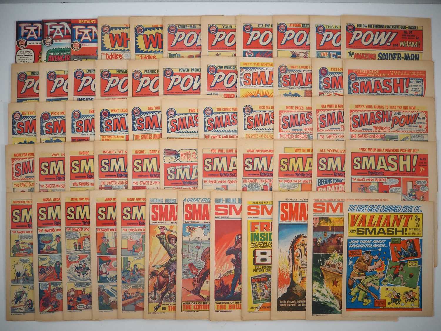 Lot 89 - FANTASTIC, WHAM!, POW! & SMASH! COMIC LOT (56...