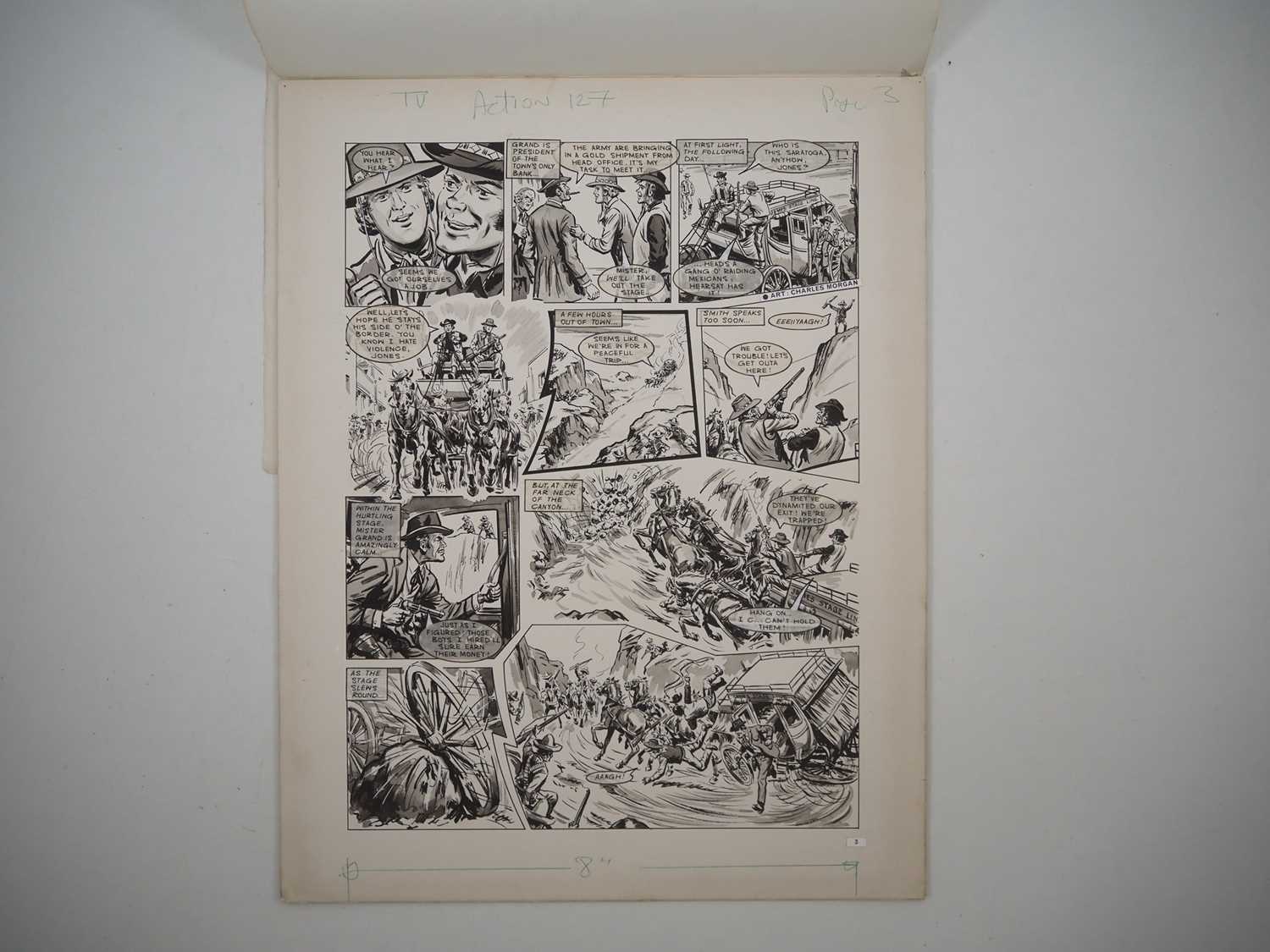 Lot 96 - ORIGINAL ALIAS SMITH AND JONES ART FOR TV...