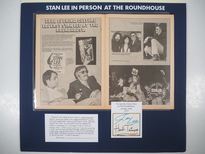 Lot 109 - STAN LEE AT THE ROUNDHOUSE (Oct 20, 1975) -...