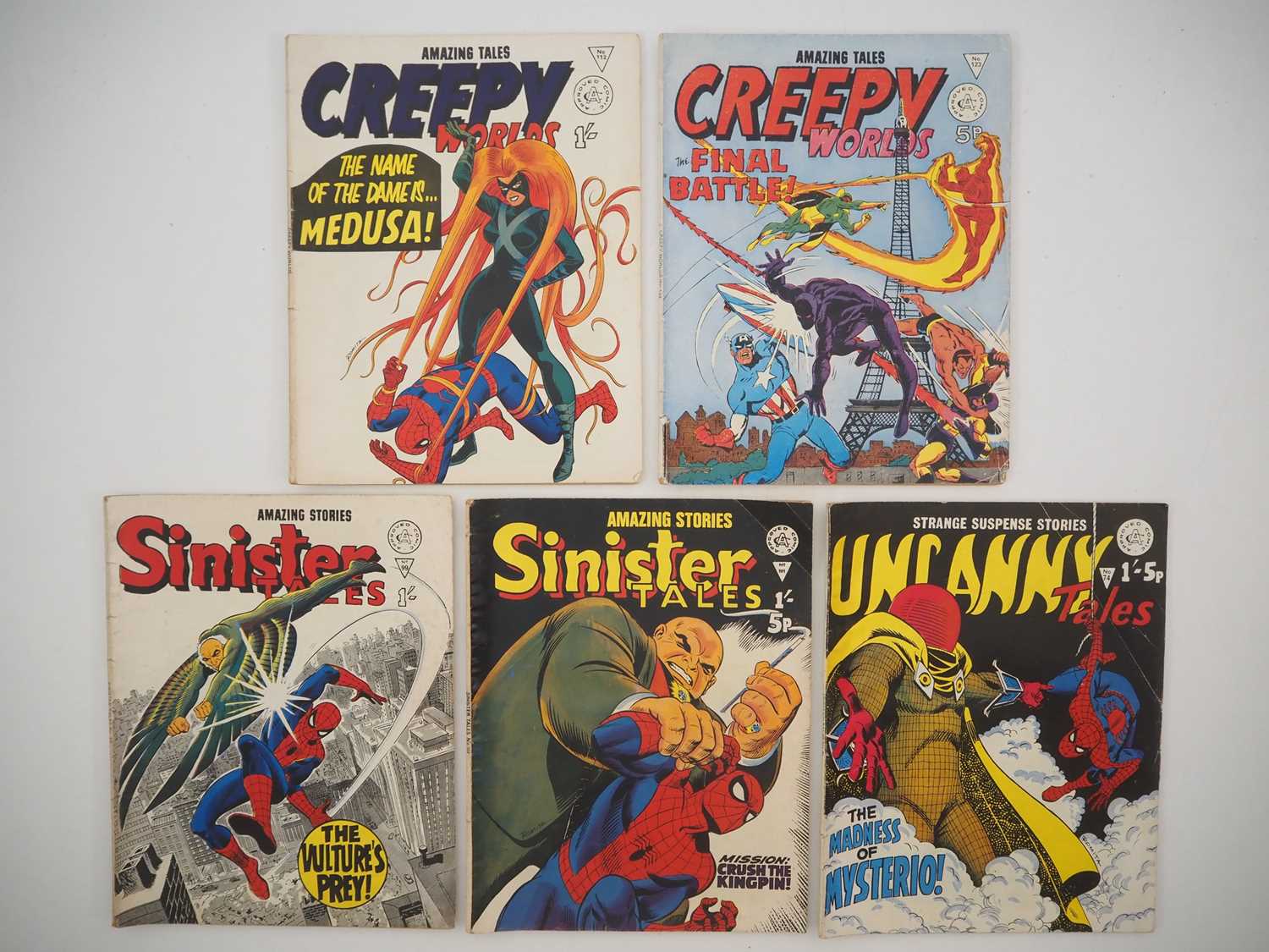 Marvel Reprint Lot 139 - ALAN CLASS MARVEL REPRINT LOT (5 in Lot)