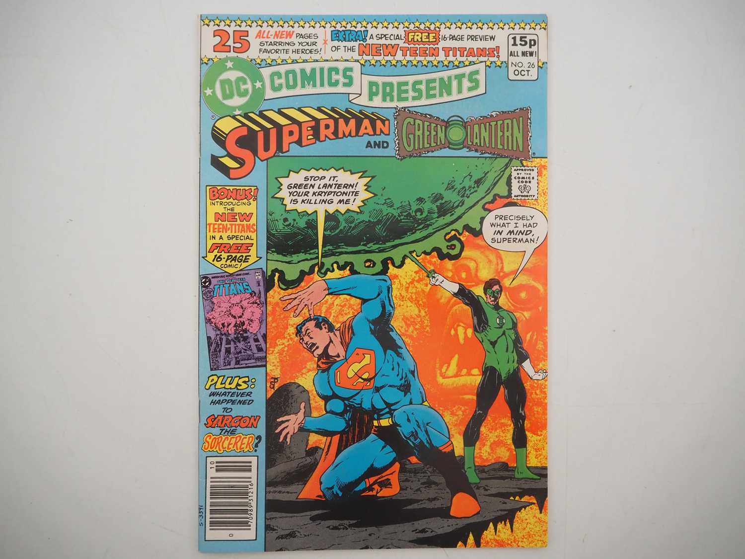 Lot 225 - DC COMICS PRESENTS #26 (FIRST NEW TEEN TITANS)...