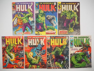 Lot 290 - INCREDIBLE HULK #103, 104, 105, 108, 110, 111,...