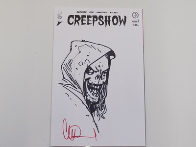 Lot 325 - CREEPSHOW #1 BLANK COVER VARIANT WITH SKETCH...