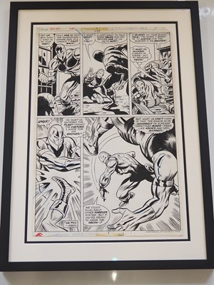 Lot 376 - GEORGE TUSKA INVINCIBLE IRON MAN ORIGINAL ART -...