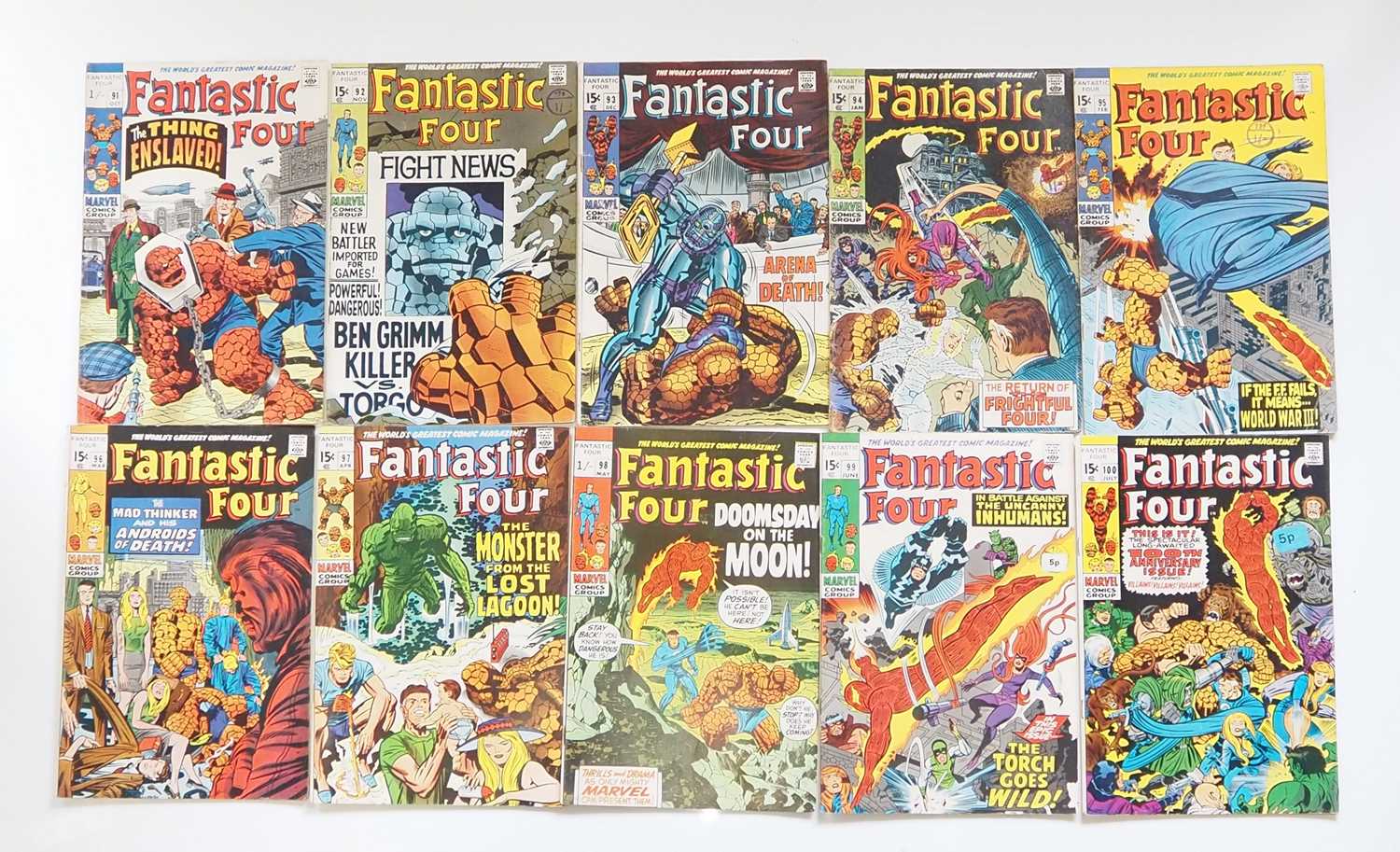 Lot 430 FANTASTIC FOUR 91, 92, 93, 94, 95, 96,