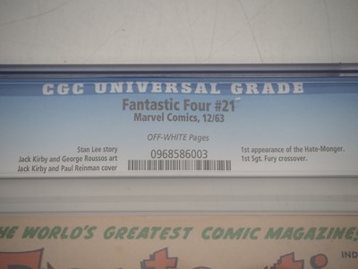 Lot 484 - FANTASTIC FOUR #21 - (1963 - MARVEL) - GRADED...