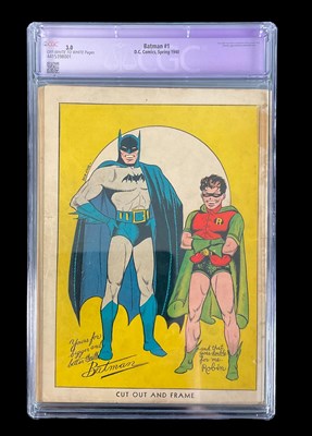 Lot 517 - BATMAN #1 (1940 - DC) - GRADED 3.0 (RESTORED C-...