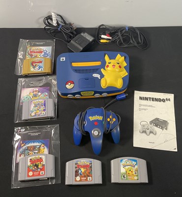 Lot 452 - NINTENDO 64 (N64) - A POKÉMON PIKACHU NINTENDO...