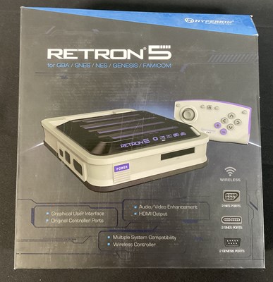 Lot 521 - RETRON 5 HYPERLINK emulator console for GBA,...