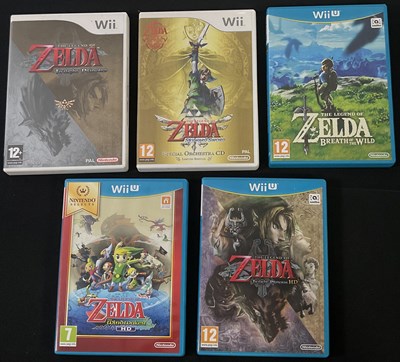 Lot 502 - ZELDA - A group of boxed games for NINTENDO...