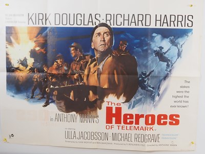 Lot 141 - HEROES OF TELEMARK (1965) UK Quad film poster -...
