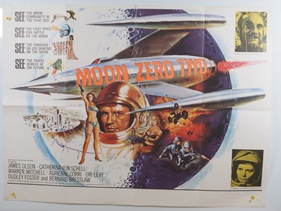 Lot 229 - MOON ZERO TWO (1969) UK Quad film poster, Tom...