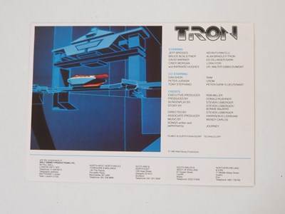 Lot 237 - TRON (1982) Synopsis production notes and 11...