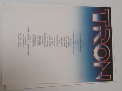 Lot 237 - TRON (1982) Synopsis production notes and 11...
