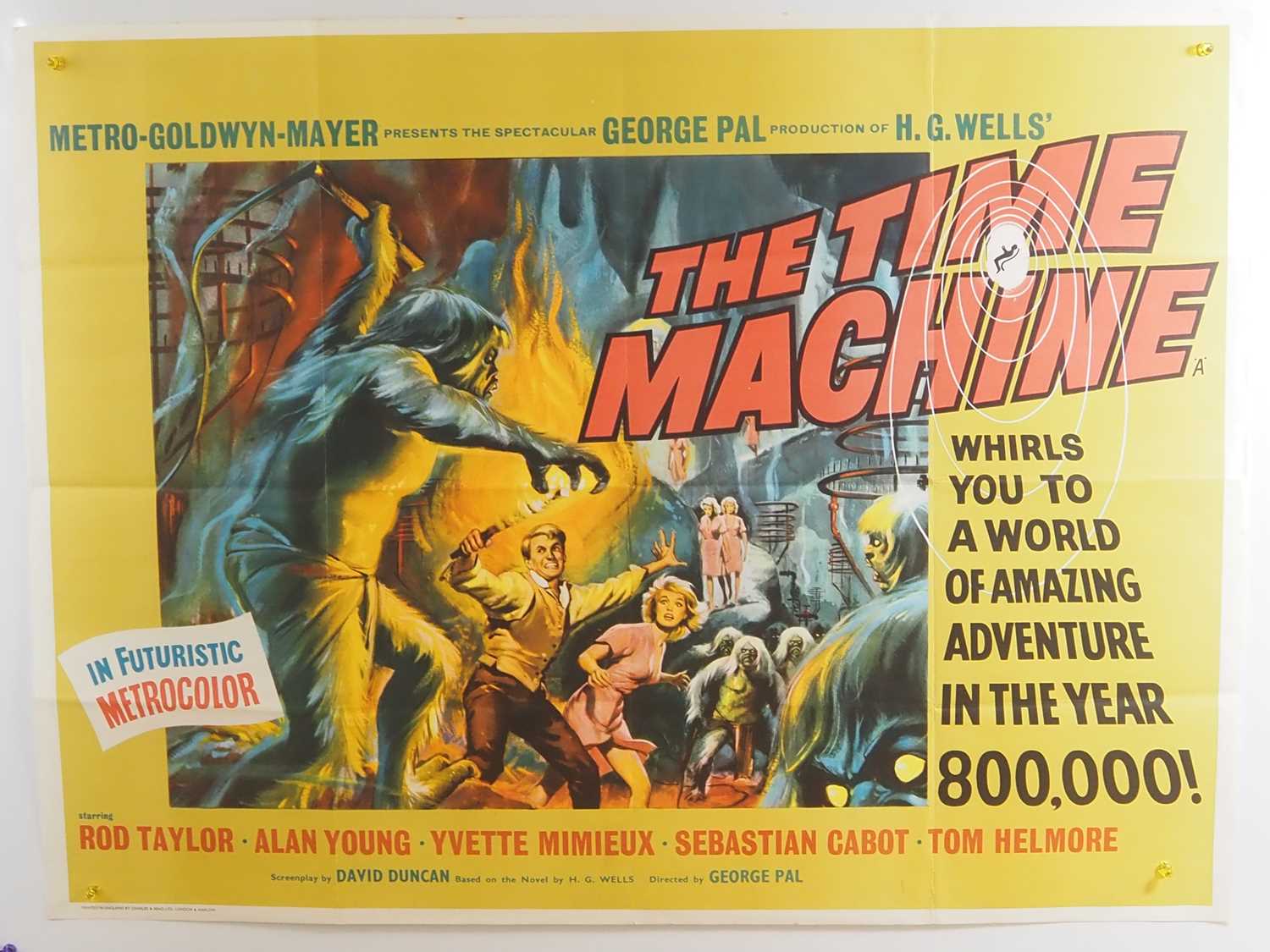 Lot 49 - THE TIME MACHINE (1960) - UK Quad film poster -...