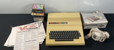 Lot 398 - DRAGON 32 - An unboxed Dragon 32 computer and...