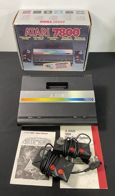 Lot 381 - ATARI - A boxed ATARI 7800 console with 2