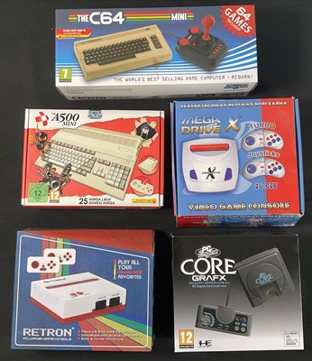 Lot 365 - A group of retro gaming emulator consoles...