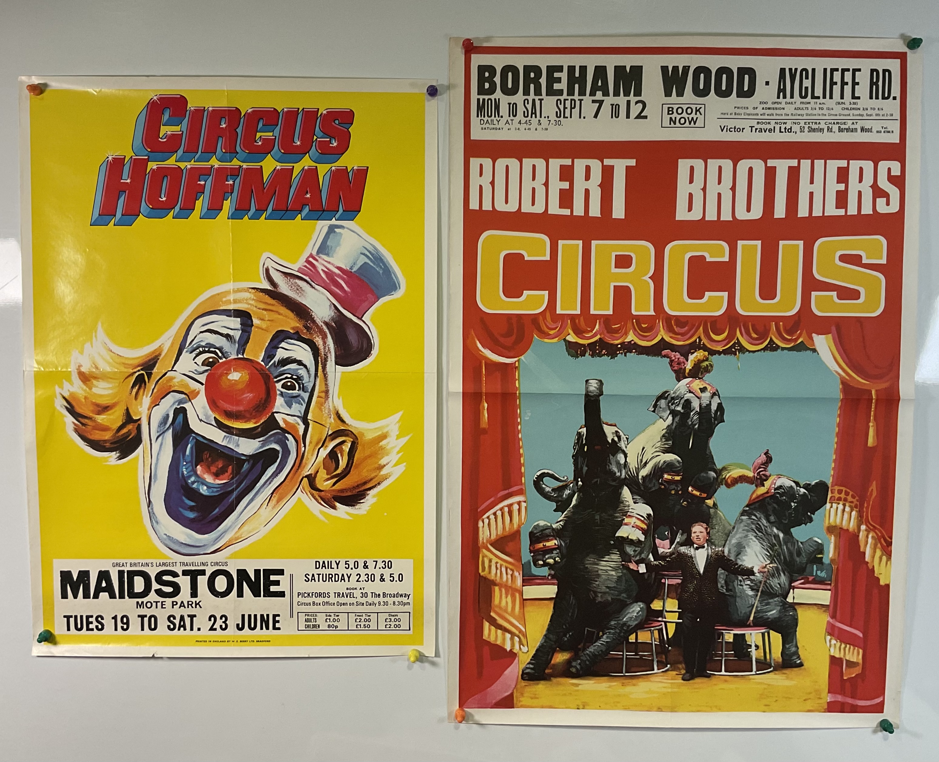 Lot 57 - A pair of Circus advertising posters