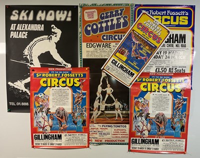 Lot 55 - A group of vintage circus advertising posters...