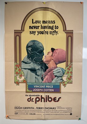 Lot 276 - THE ABOMINABLE DR PHIBES (1971) US one sheet...