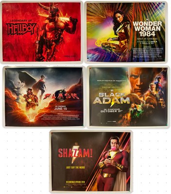 Lot 151 - A group of Superheroe UK Quad movie posters to...