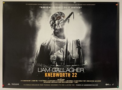 Lot 198 - LIAM GALLAGHER KNEBWORTH (2022) UK Quad cinema...