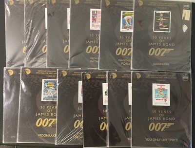 Lot 87 - A group of 12 JAMES BOND movie reproduction...