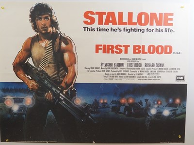Lot 43 - RAMBO: FIRST BLOOD (1982) UK Quad film poster...