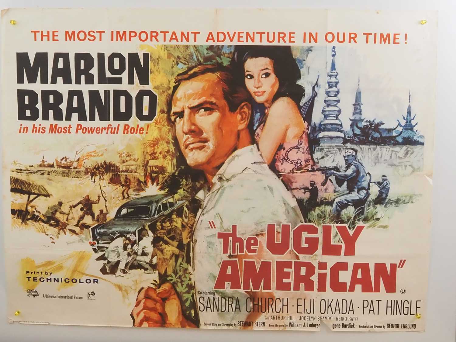 Lot 50 - THE UGLY AMERICAN (1963) - UK Quad film poster...
