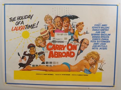 Lot 2 - CARRY ON ABROAD (1972) - UK Quad film poster...