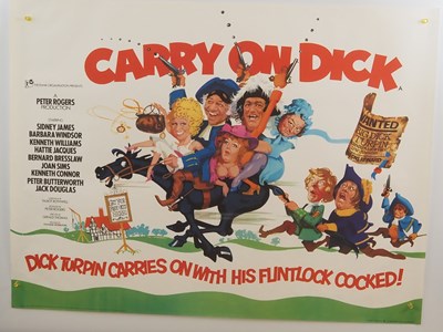 Lot 4 - CARRY ON DICK (1973) UK Quad film poster,...
