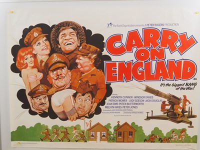 Lot 5 - CARRY ON ENGLAND (1976) UK Quad film poster,...