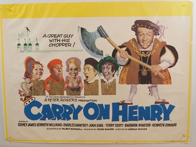 Lot 7 - CARRY ON HENRY (1971) - UK Quad film poster -...