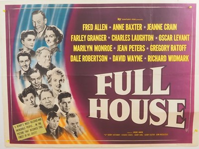 Lot 17 - FULL HOUSE (1952) UK Quad film poster - A...
