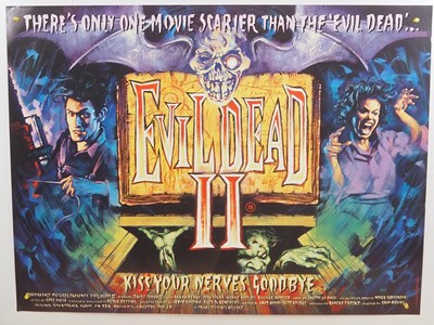 Lot 258 - EVIL DEAD 2 (1987) - UK Quad Film Poster -...