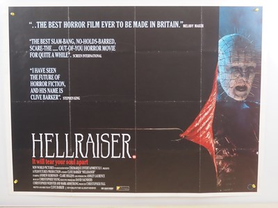 Lot 262 - HELLRAISER (1987) UK Quad theatrical film...