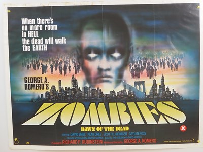 Lot 285 - ZOMBIES - DAWN OF THE DEAD (1978) - UK Quad...