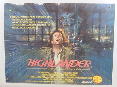 Lot 225 - HIGHLANDER (1986) - UK Quad film poster - some...