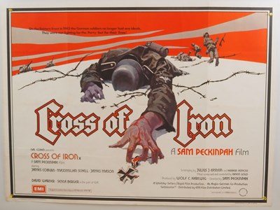 Lot 138 - CROSS OF IRON (1977) UK Quad film poster...