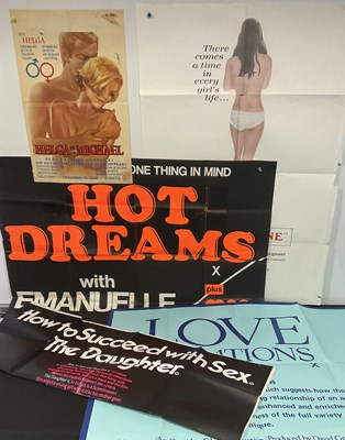 Lot 129 - A group of adult interest movie posters...