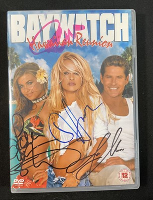 Lot 352 - BAYWATCH HAWAIIAN REUNION signed DVD case,...